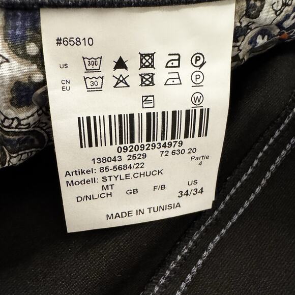 Brax Mens Chuck Modern Fit Blue Check 34/34 NWT Wonderful!!K - Picture 4 of 12